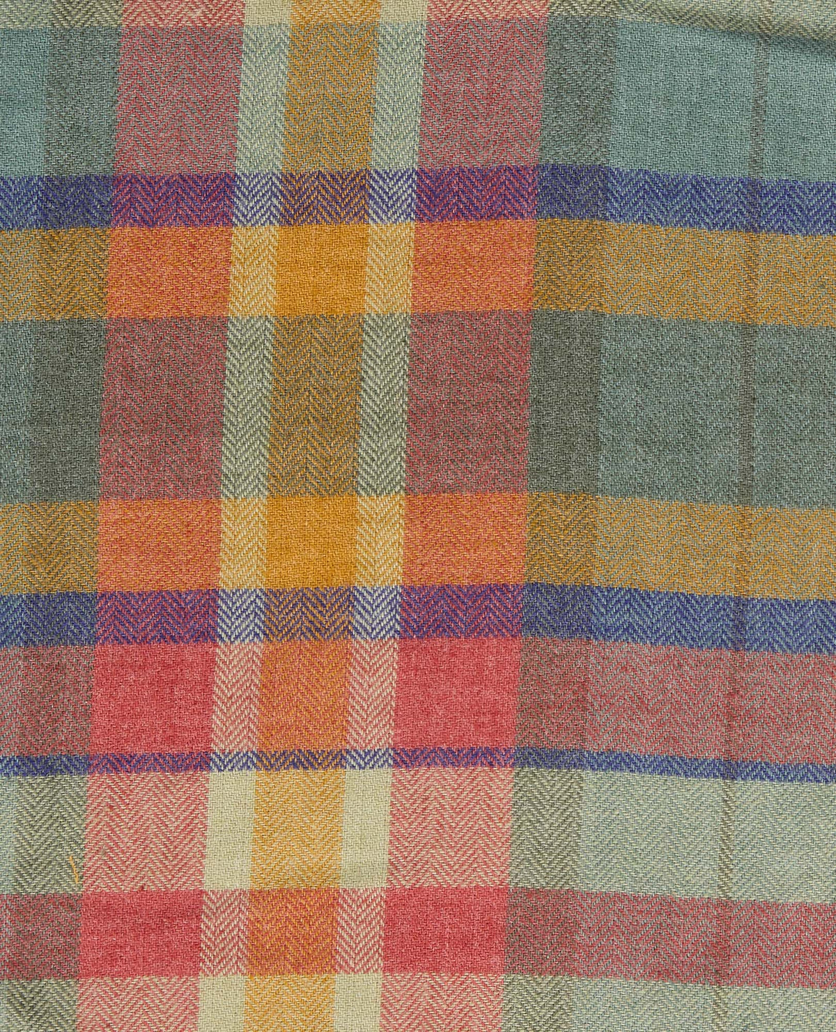 Toad & Co Re-Form Women's Flannel Shirt, color glacier lg windowpane Yucca Madras, detail