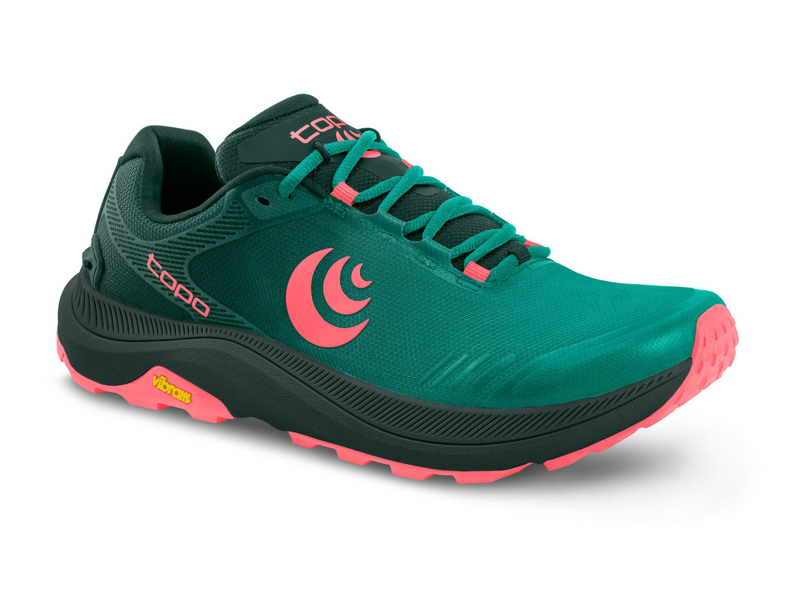 side view mt 5 women's, emerald pink