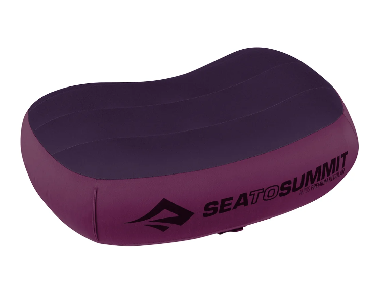 the sea to summit aeros premium pillow in purple color