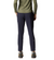 a model wearing the womens mountain hardwear dynama 2 ankle pant in the color zinc, back view