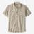 the patagonia mens back step hemp short sleeve mens shirt in the color renewal birch white