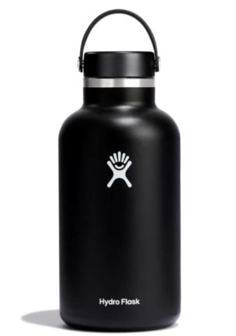 the hydroflask wide mouth growler in color black