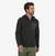 patagonia mens r1 air full zip hoody in the color black, front view on a model