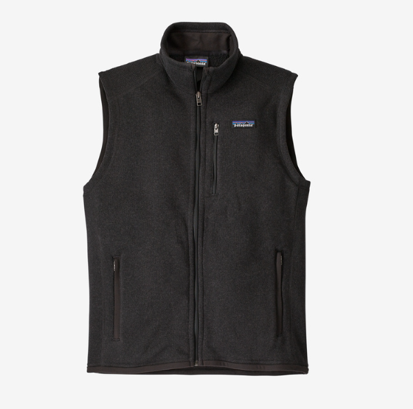 patagonia mens better sweater vest in black