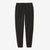 patagonia womens micro d fleece pant in the color black, front view