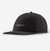 the patagonia fitz roy icon trad cap in the color ink black