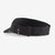 the patagonia airshed visor in the color black, back view