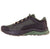 a photo of the la sportiva mens karacal running shoe in the color black/forest, inside view