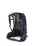 a photo of the osprey mira 22 pack in the color anchor blue, back view