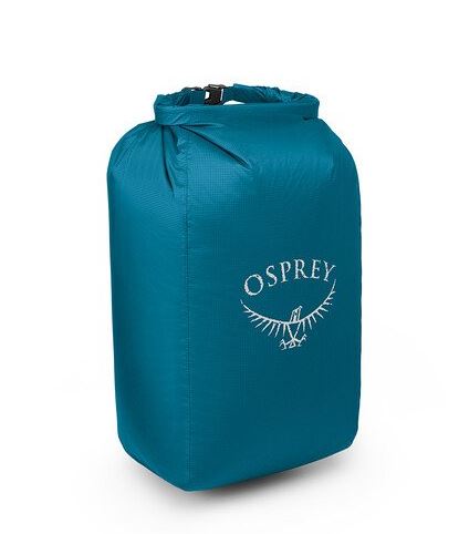 a photo of the osprey ultralight pack liner, blue size small