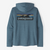 patagonia capilene cool daily graphic hoody mens in the color utility blue, back view