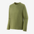 patagonia capilene cool mens long sleeve daily shirt in the color buckhorn green front view