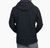 a model wearing the kuhl relik hoody in carbon, back view
