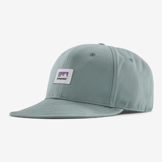 the patagonia scrap everyday cap in the color cadet blue