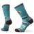 the smartwool womens hike light cushion under the stars crew socks in the color cascade green