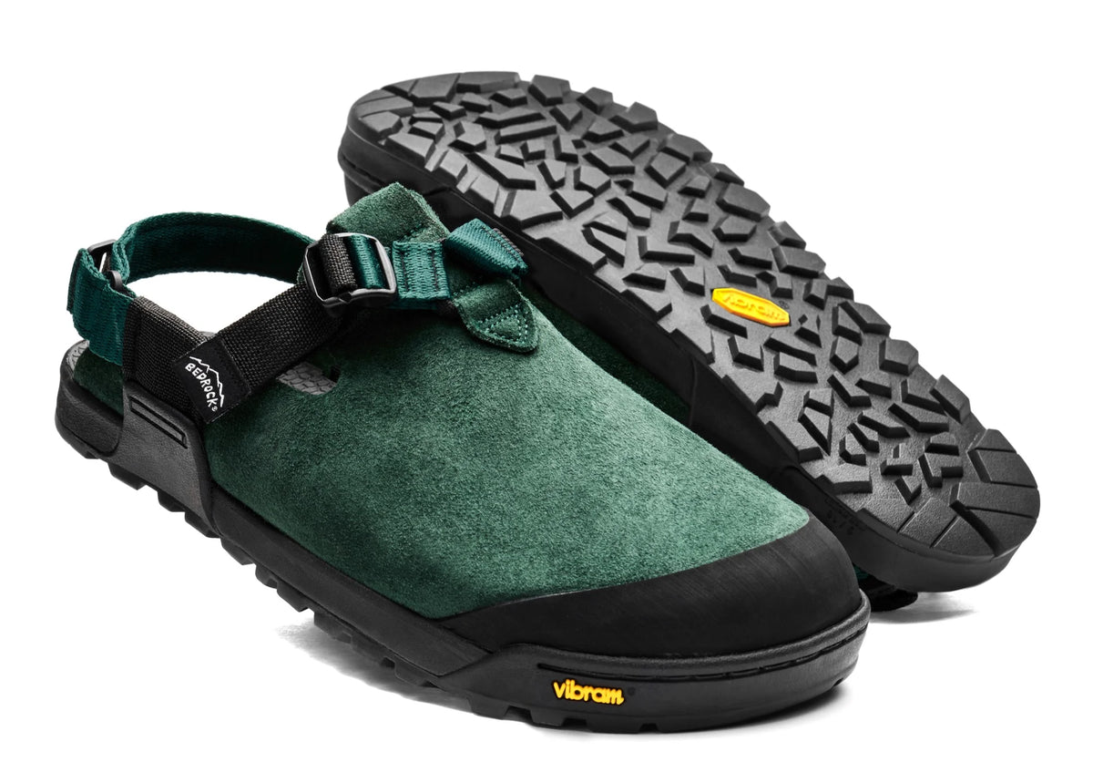 Bedrock Mountain Clogs - Suede Leather (Cascade Green)