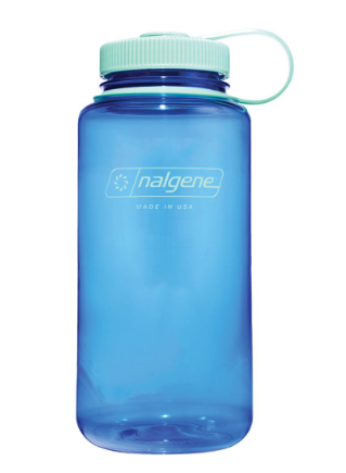 nalgene sustain 32 oz wide mouth bottle in color cornflower