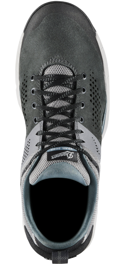 danner trail 2650 in charcoal top view