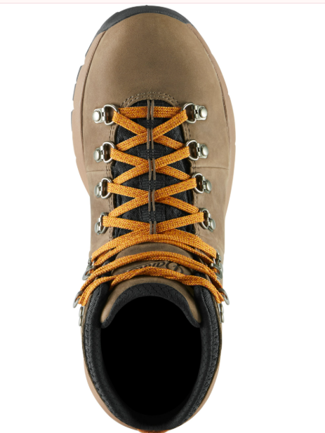 danner womens mountain 600 wide width color chocolate chip top view