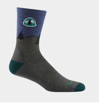 the darn tuff pct micro crew sock side view