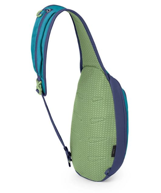 daylite sling in color Blue Spikemoss/Alkaline, back view