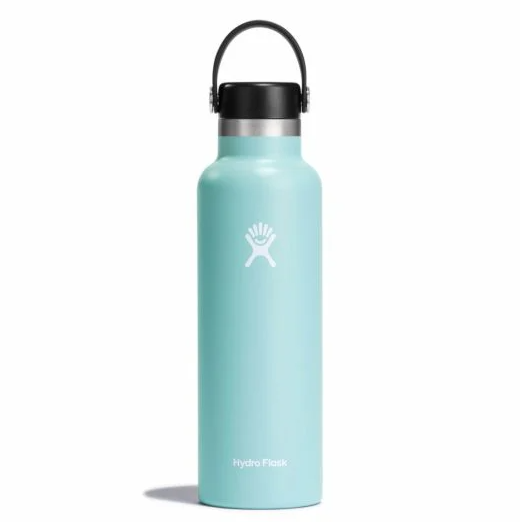 hydroflask 21 oz standard mouth water bottle in the color dew