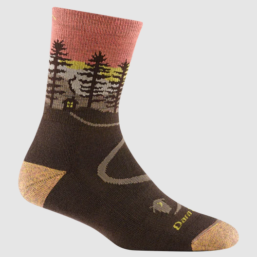 the darn tough northwoods womens sock in the color earth