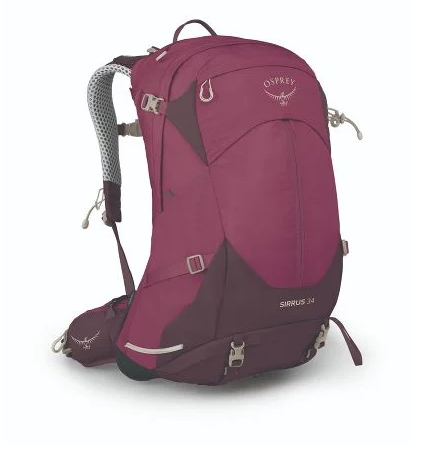 Osprey Sirrus 34 Backpack, Elderberry Purple/Chiru Tan