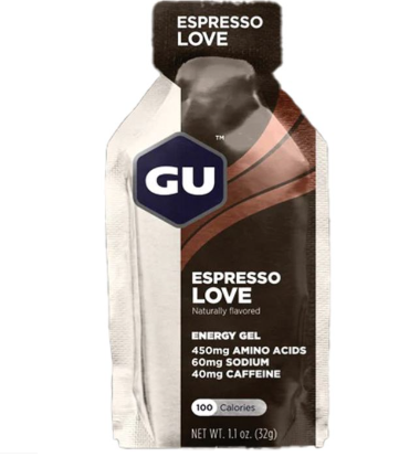 a gu packet in espresso flavor