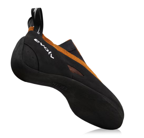 evolve rave climbing shoe side view
