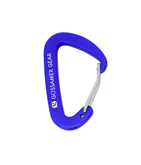 gossamer mini carabiner in blue