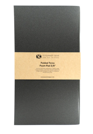 gossamer gear torso pad folded