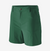 womens patagonia 5 inch quandary shorts in conifer green, front view