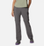 the womens columbia silver ridge convertable pant in the color grey, front view on a model