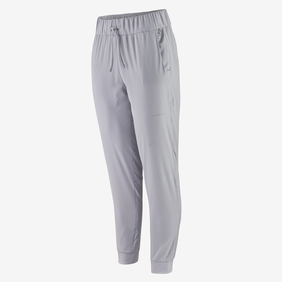 the patagonia womens terrebonne jogger in the color herring grey, front view