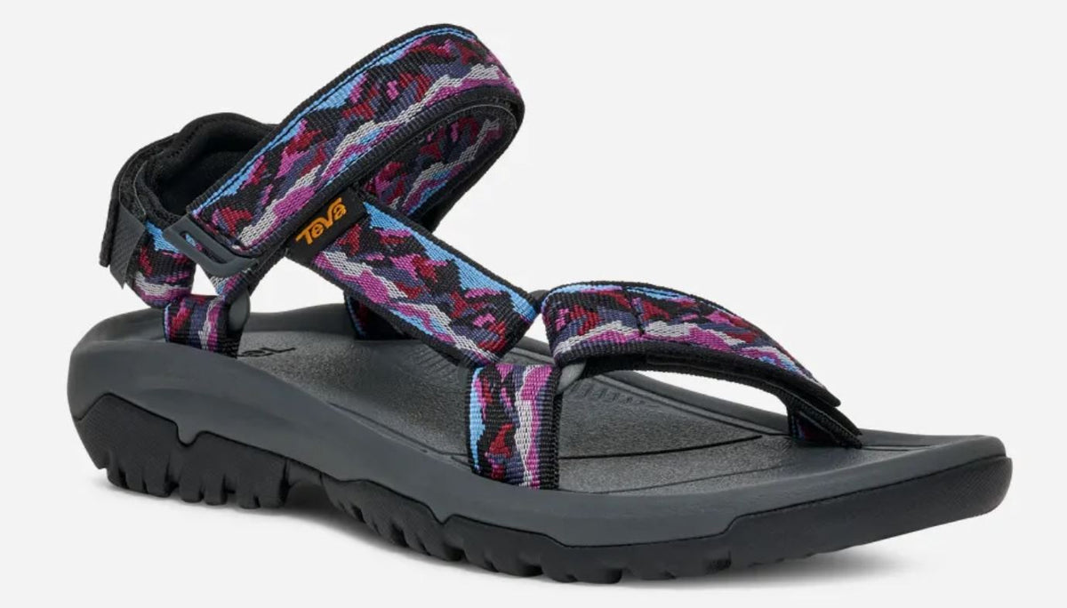teva hurricane women's sandal in mountain mosaic crown blue