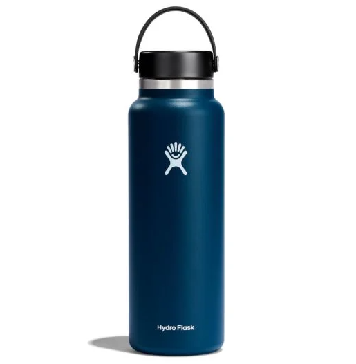 hydroflask 40oz wide mouth bottle in the color indigo
