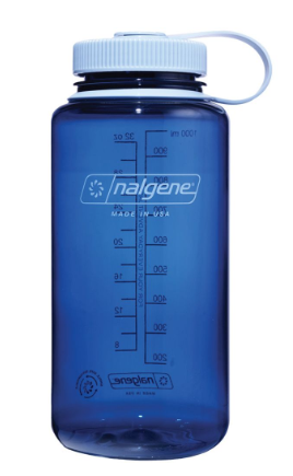 nalgene sustain 32 oz wide mouth bottle in color indigo