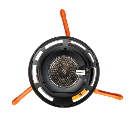 the jetboil flash carbon 1L top view of stove