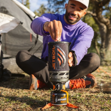 jetboil flash java being used by a model
