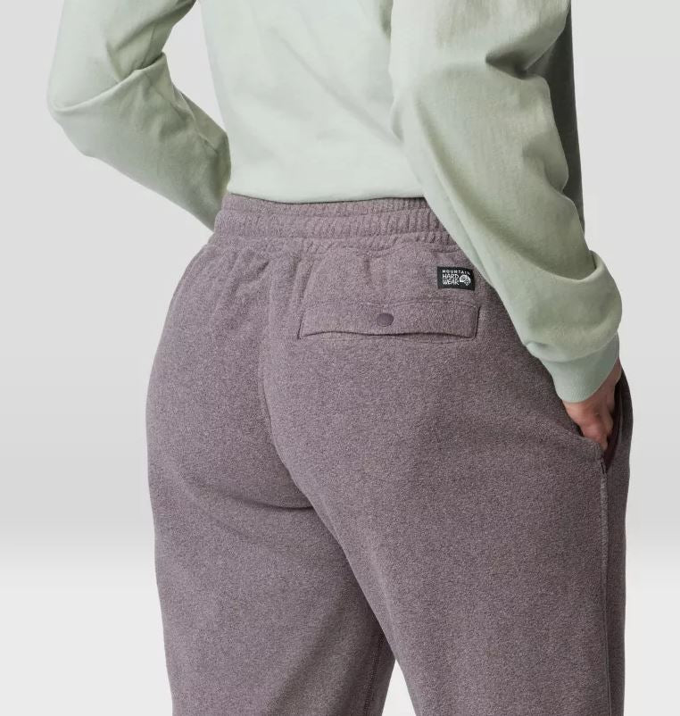 Mountain Hardwear Microchill Jogger Women's in blackberry heather, detailed view back