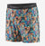 a photo of the patagonia mens essential boxers in the color joy pitch blue