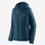 patagonia womens nano puff hoody in the color lagom blue, front view