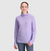 outdoor research echo hoody womens in color lavendar, front view on a model