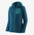 patagonia womens r1 air full zip hoody in the color lagom blue, front view