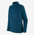 patagonia mens capilene thermal weight zip neck in the color lagom blue front view