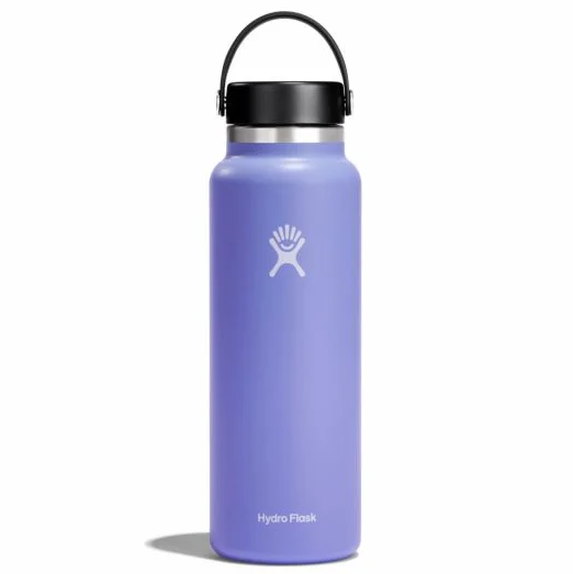 hydroflask 40oz wide mouth bottle in the color lupine