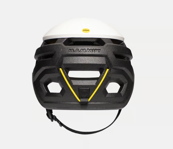 the back of the mammut wall rider mips helmet
