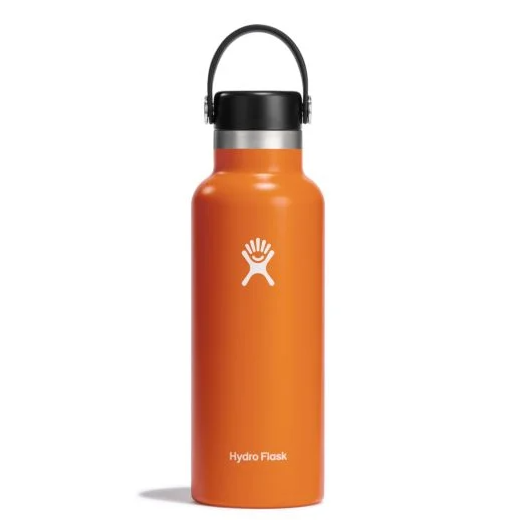 hydroflask 18 oz standard mouth bottle in the color mesa