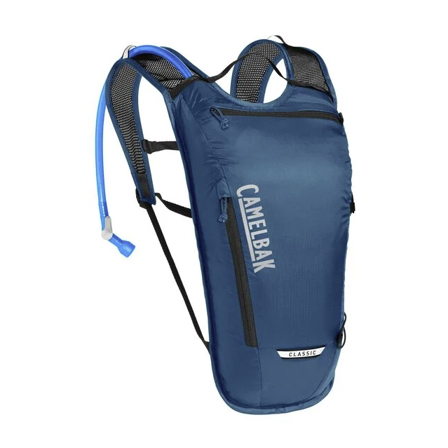 the camelbak classic lite hydration pack in navy, front view